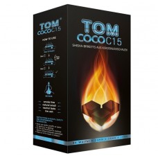 Кокосовый уголь для кальяна Tom Coco Blue 15*25*25мм 120 угольков